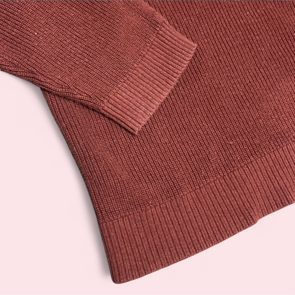 Torrid Ribbed Knit Cold Shoulder Sweater 2X Rust Cut‎ Out Back - Picture 5 of 8